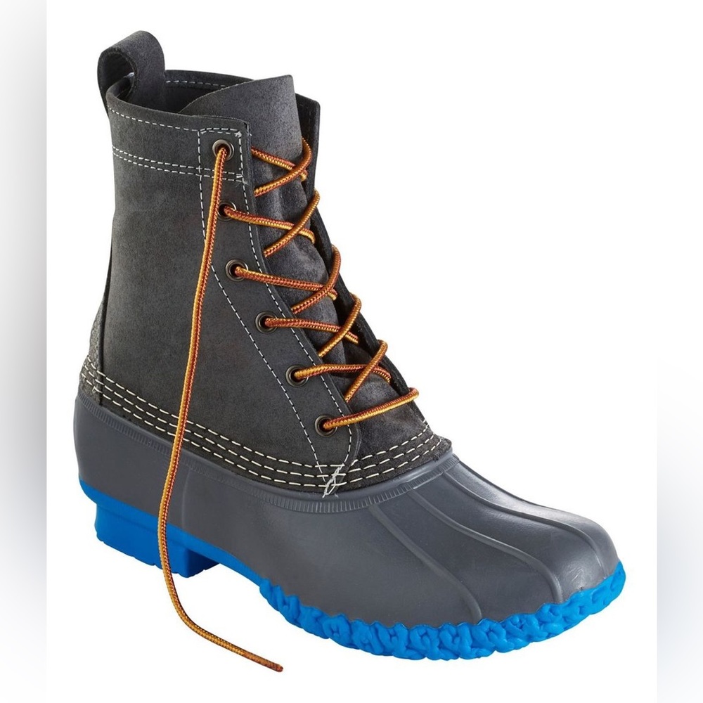 L.L. Bean Limited Edition Boots Suede Rain Boots Women’s USA size 7W gray blue